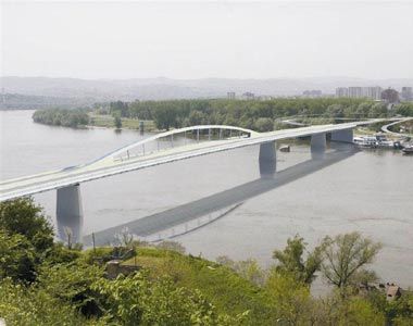 Idejni projekat novog mosta u Novom Sadu